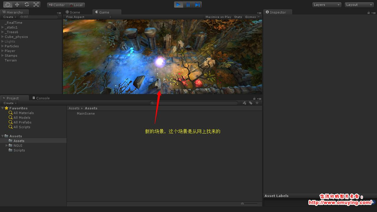 Unity3D 使用 WWW 加载场景并显示进度条(借鉴大神，仅作为笔记用)插图4