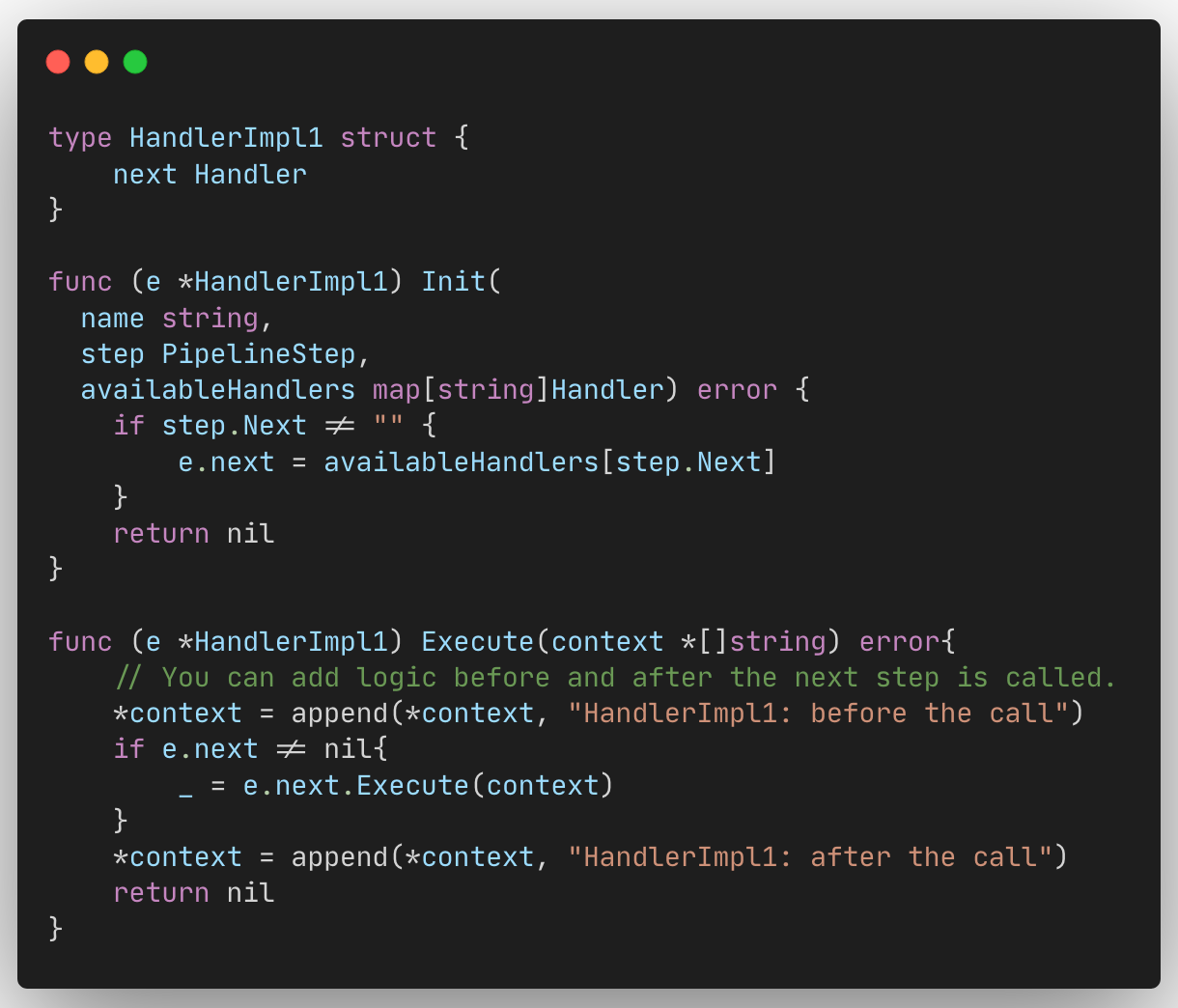 Go实现可配置的责任链插图9