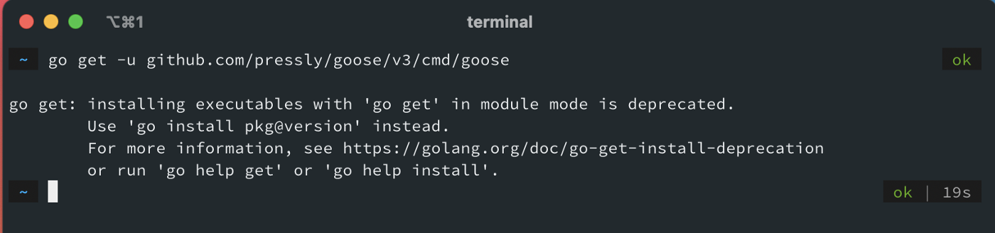 Golang弃用go get工具插图