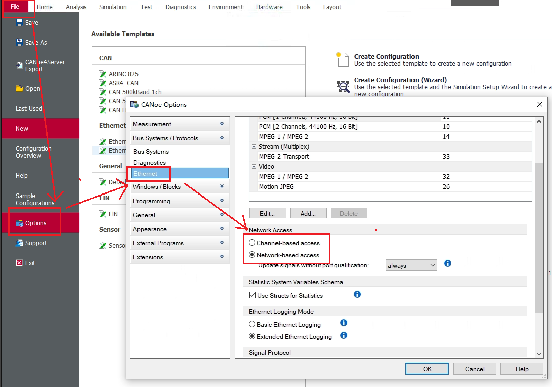 CANoe中的Channel-based access和Network-based access插图1